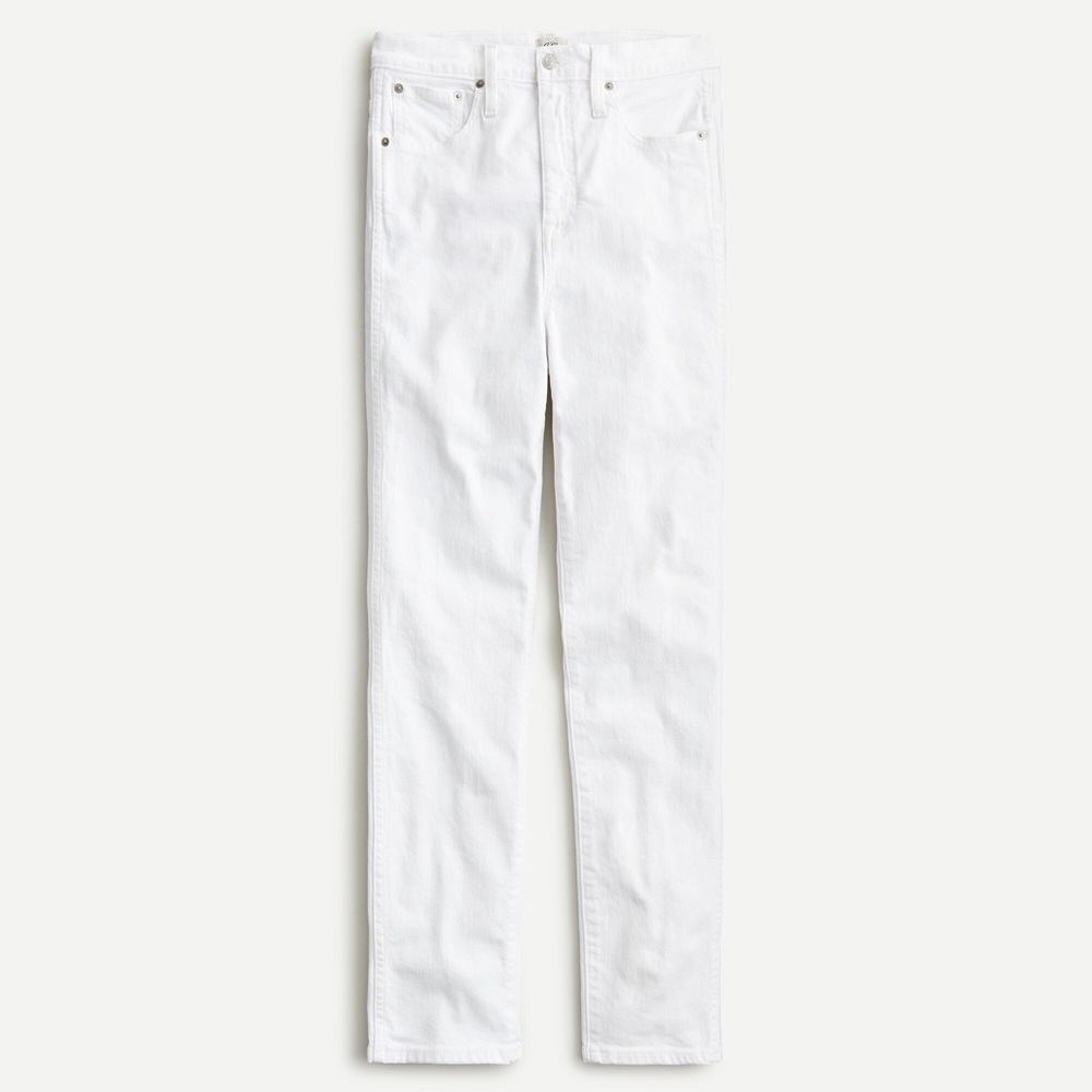J. Crew White Stovepipe Straight Jean